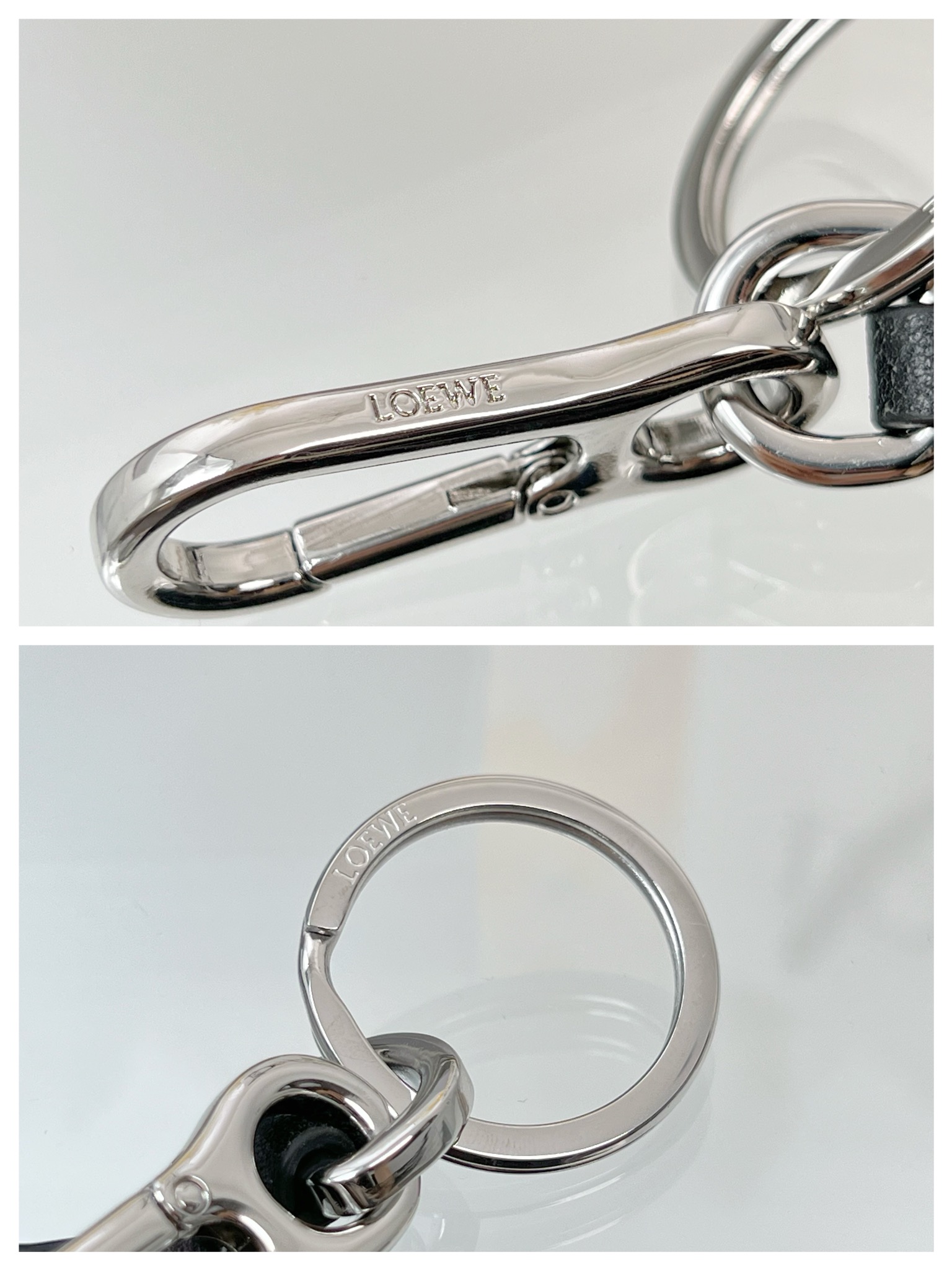 Loewe Key Chain Owl Charm Imported Calfskin Keychain Charms Accessories