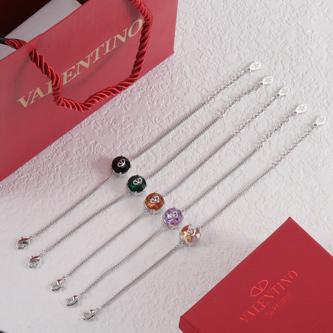 Valentino Jewelry Bracelets Colored Diamond Bracelet 20cm