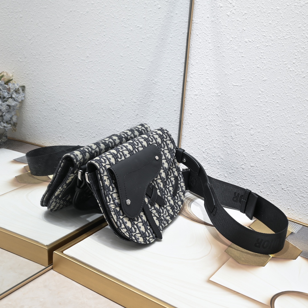 Saddle Bag Blue print 1088 LM581 23cm