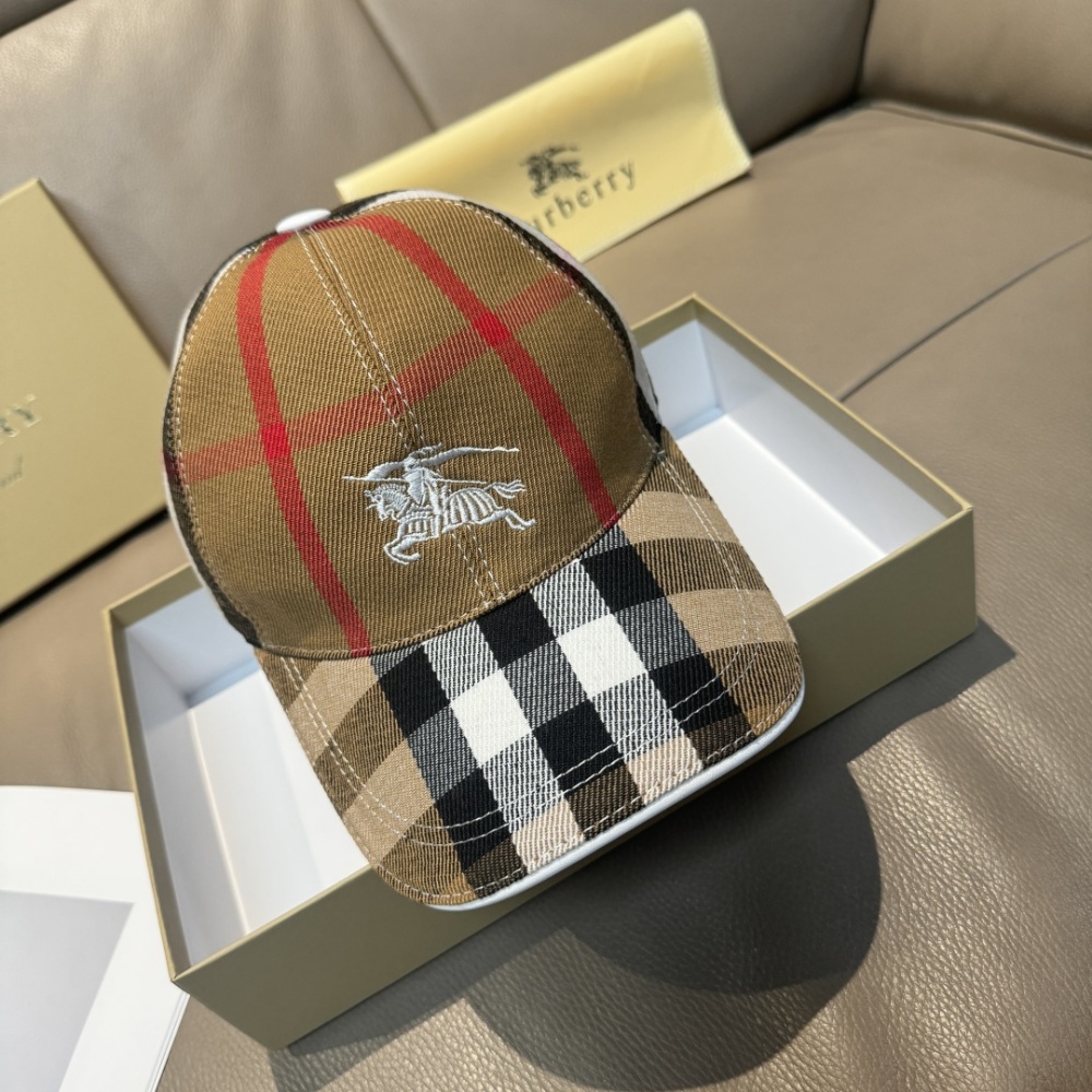 Burberry Hat Warhorse Embroidered Baseball Cap Accessories