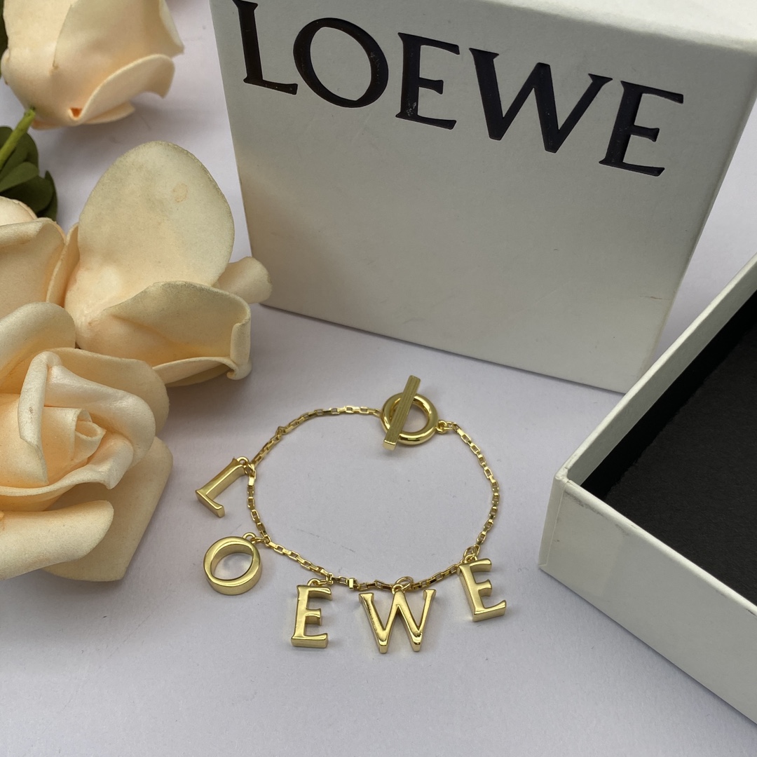 Loewe Jewelry Bracelets Monogram Pendant Bracelet