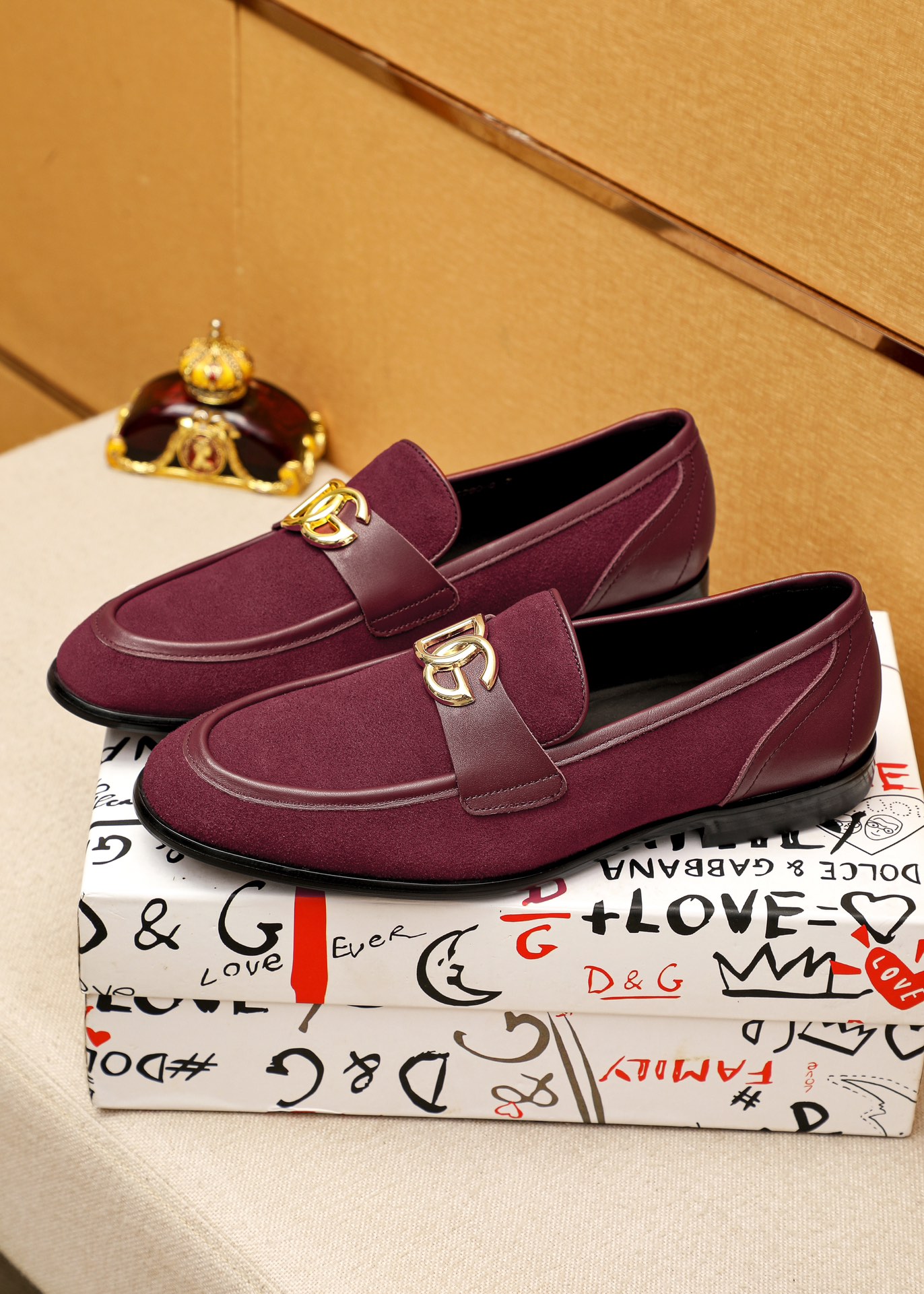 D&G Shoes Leather shoes Imported Top-Grain Cowhide