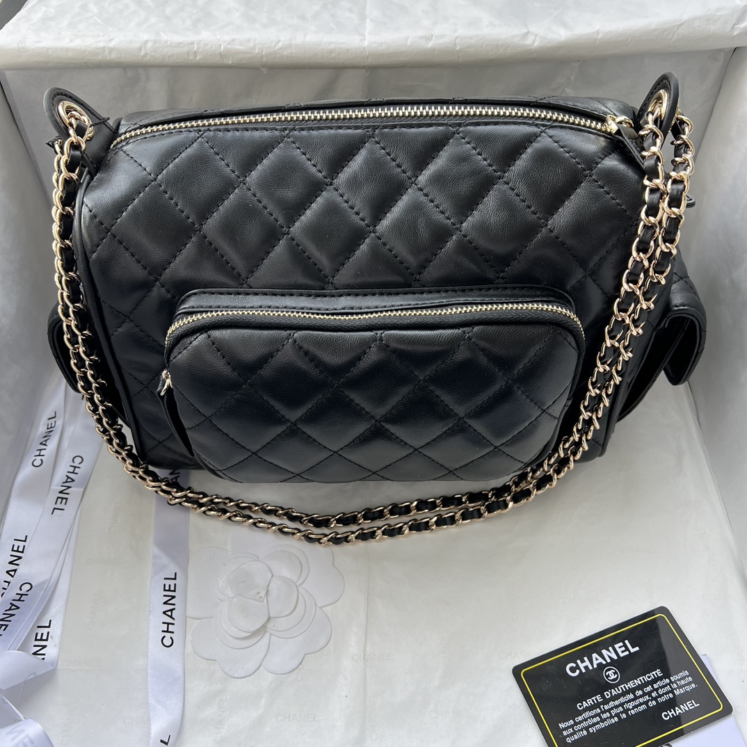 Chanel Bowling Camera Bag Sheepskin