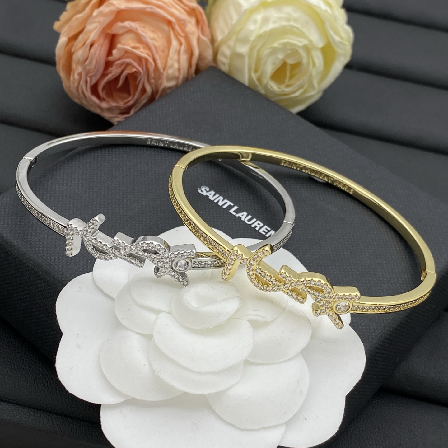 Saint Laurent Jewelry Bangle Slim full drill