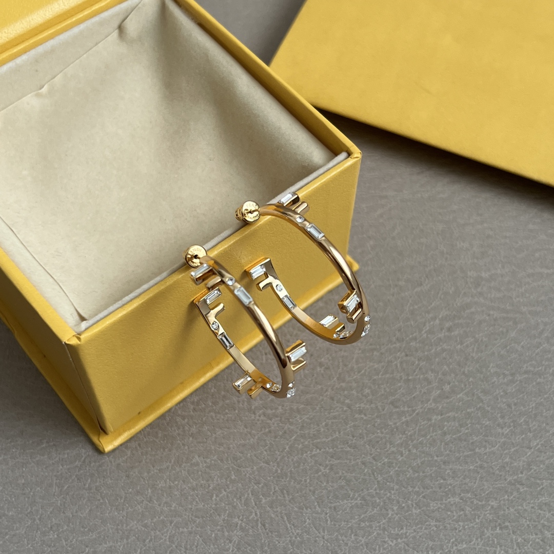 Fendi Jewelry Earring Simple and generous earrings