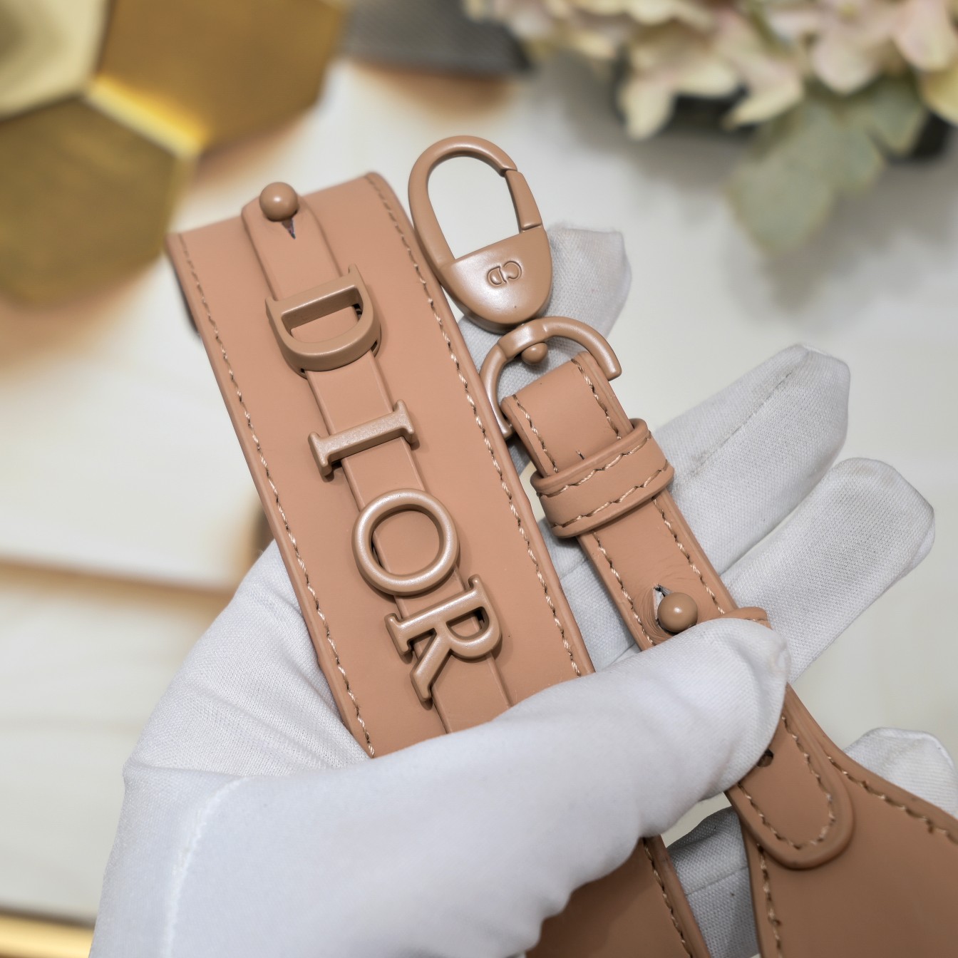 Small Lady Dior My ABCDior Bag Apricot Matte 2022 LM061 20cm