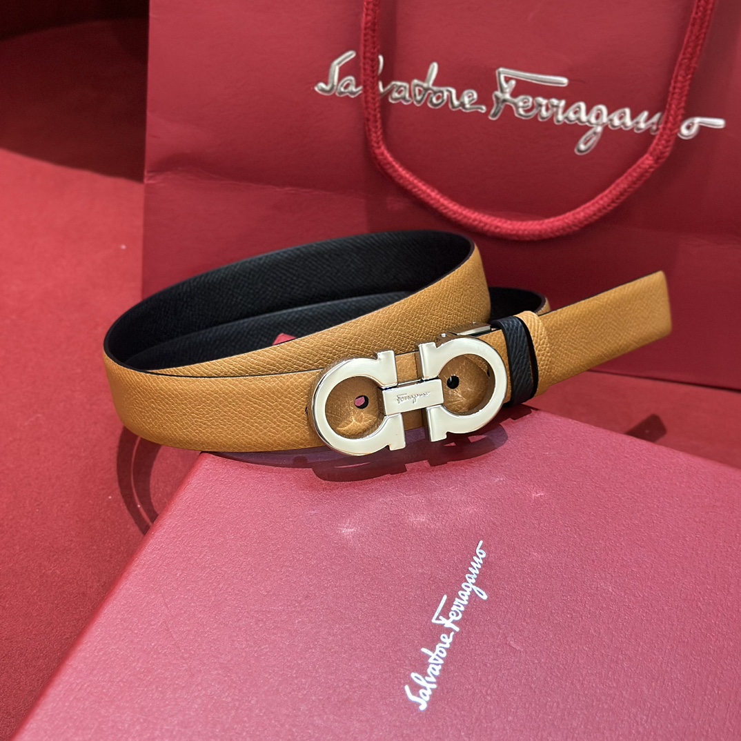FERRAGAMO Belt 004 22PJ081 2.5cm