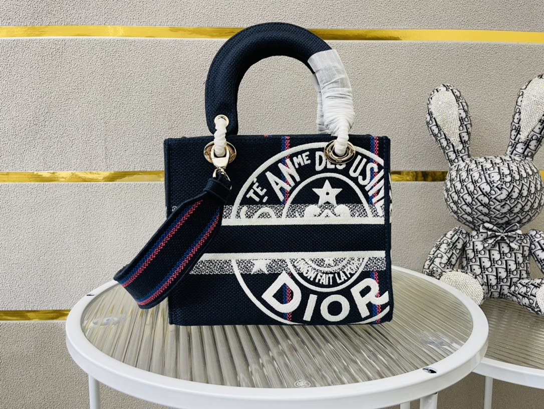 10A + top quality Dior Medium Lady D-Lite Bag 9920 DD003 24cm