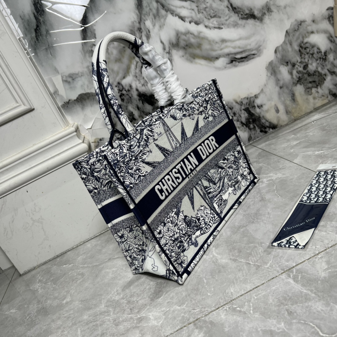 10A + top quality Medium Dior Book Tote 0175 XB022 36cm