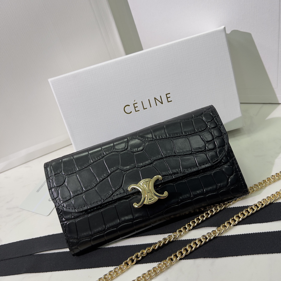 Celine CLAUDE Chain Bag 1960 LM59 19cm