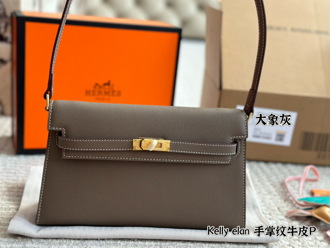 Hermes Kelly Elan Bag 004 DB591 25cm