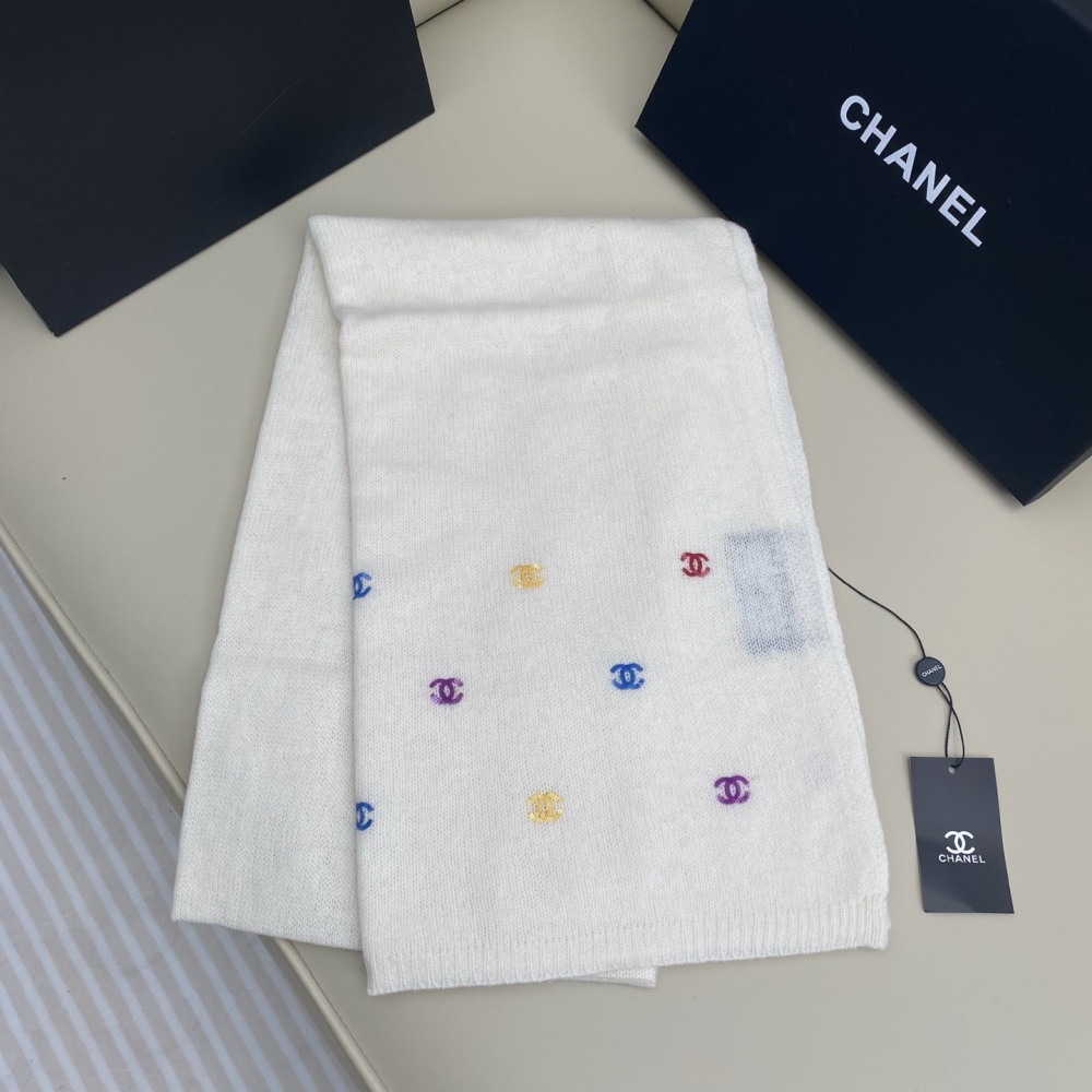 Chanel Scarf Handmade Sequin Scarf 100% Cashmere 70*190cm Accessories