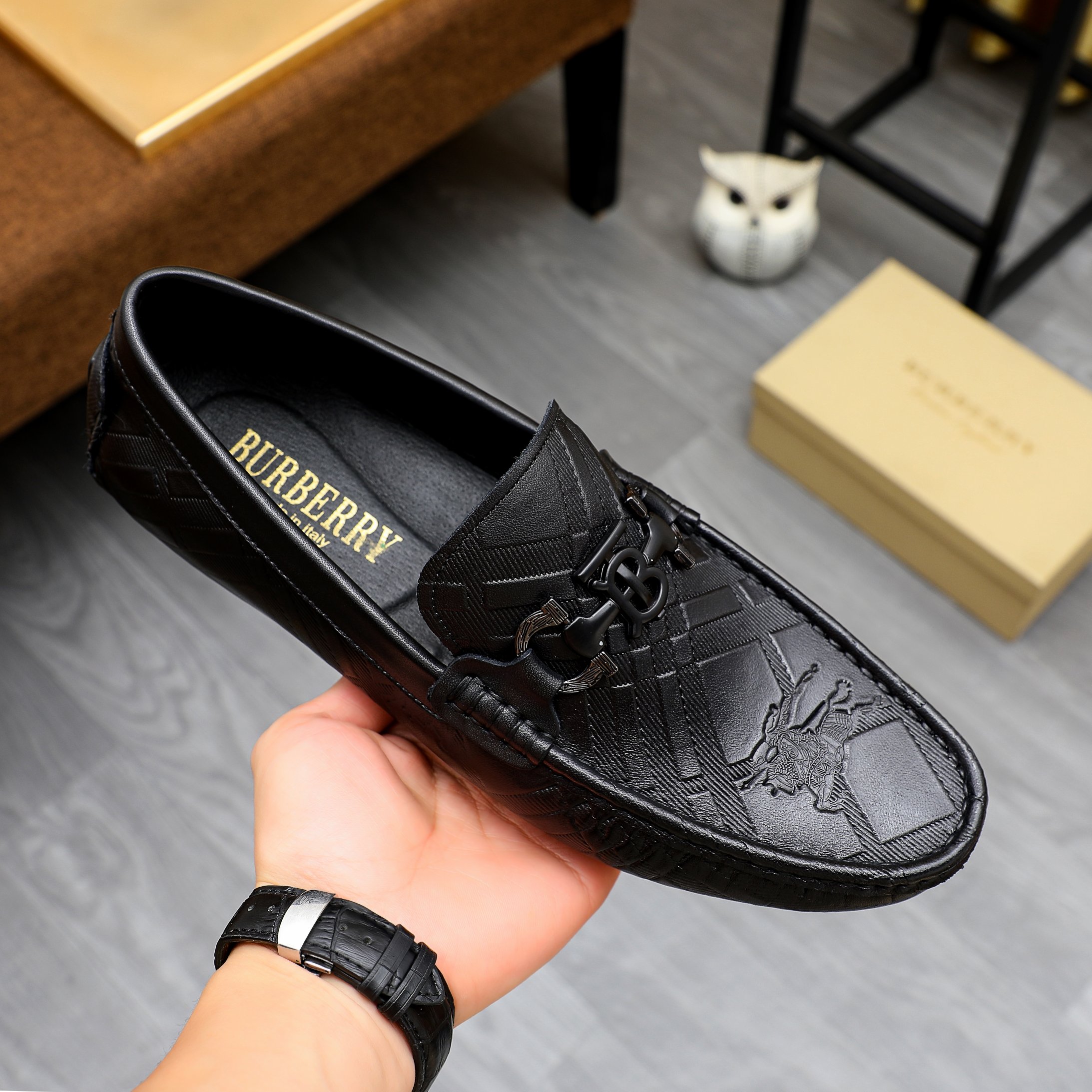 Burberry Shoes Leather Shoes Cowhide