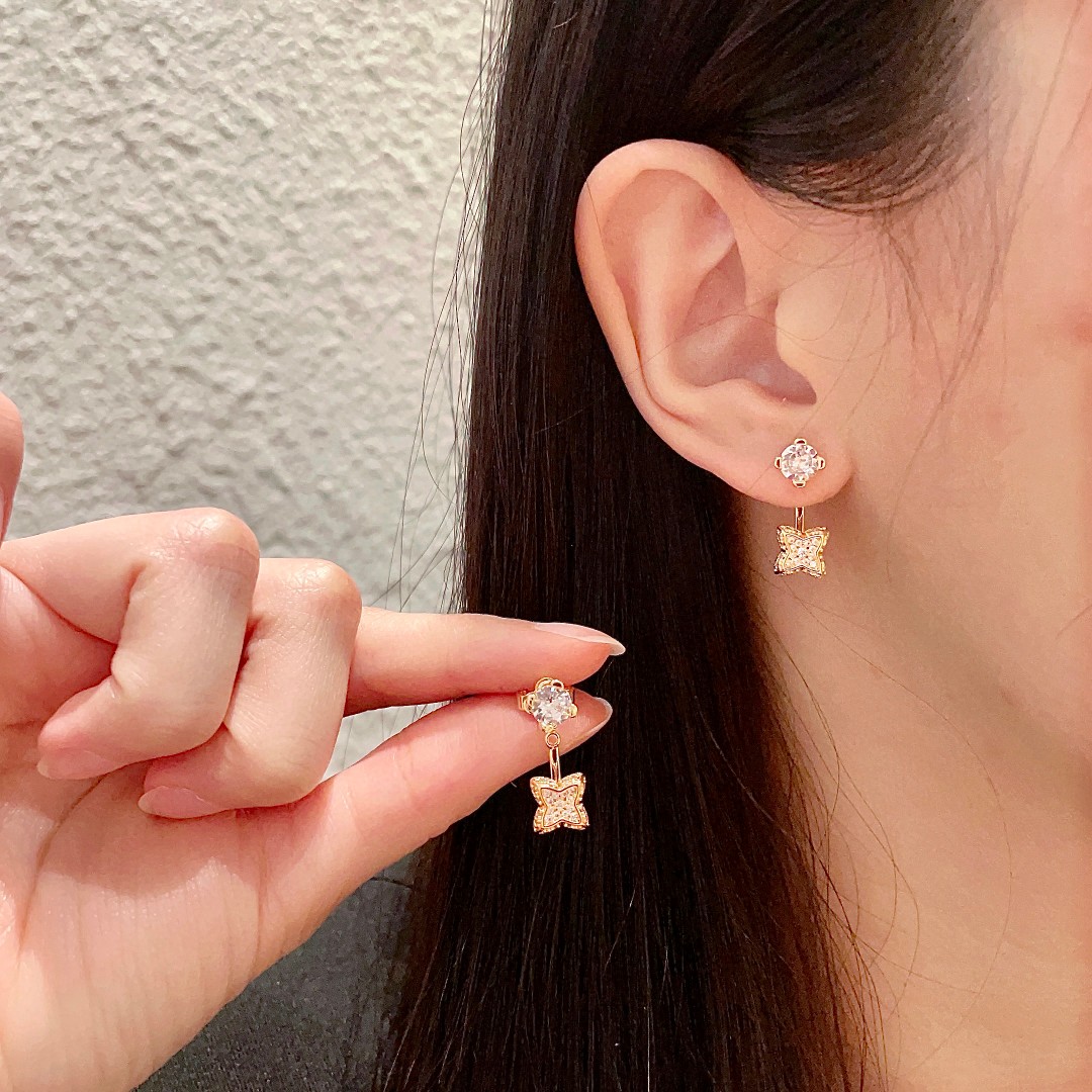 Louis Vuitton Jewelry Earring Lv letter earrings