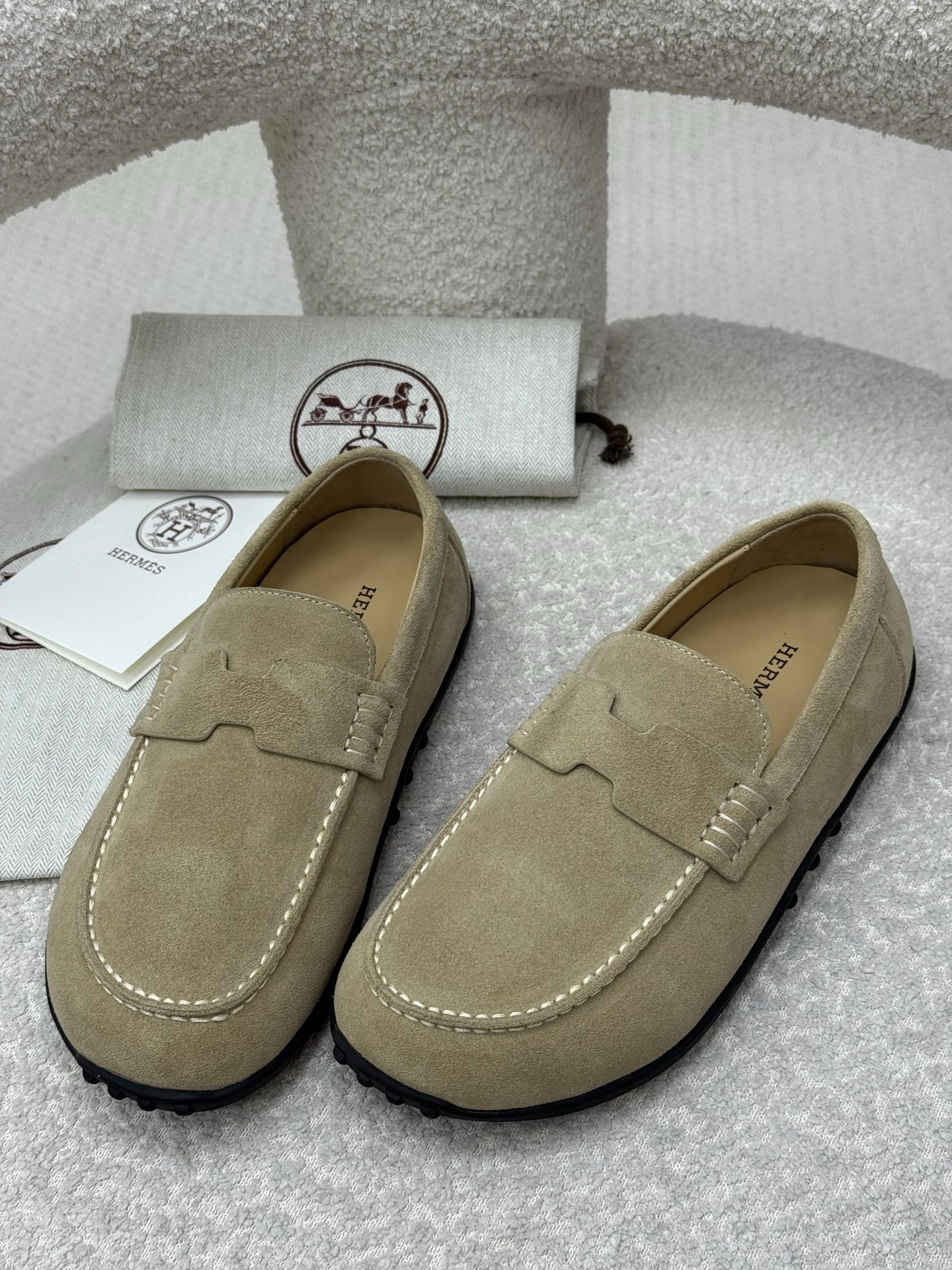 Hermes Shoes Loafers Cowhide
