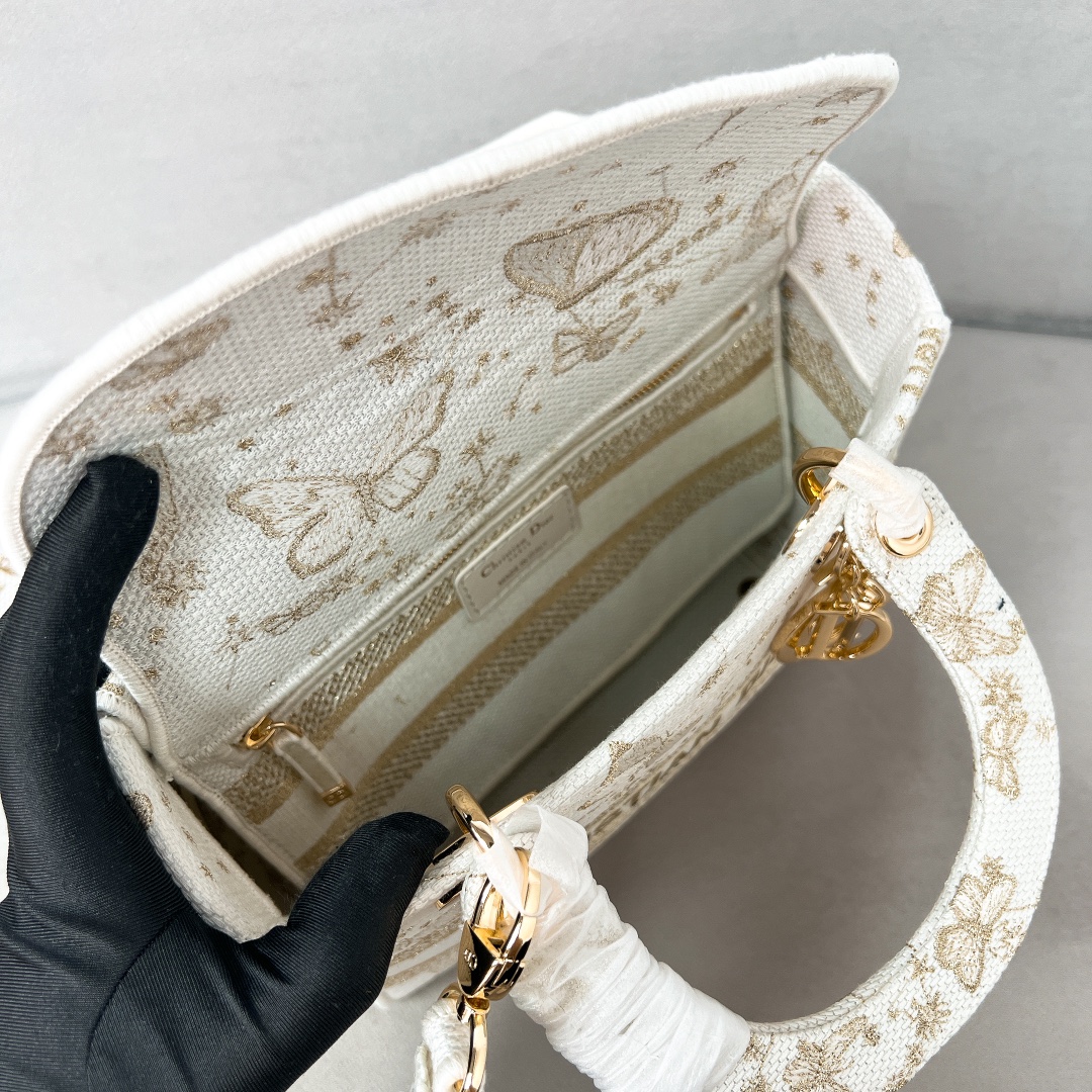 10A + top quality Dior Lady D-Lite Bag 9921 LM082 17cm