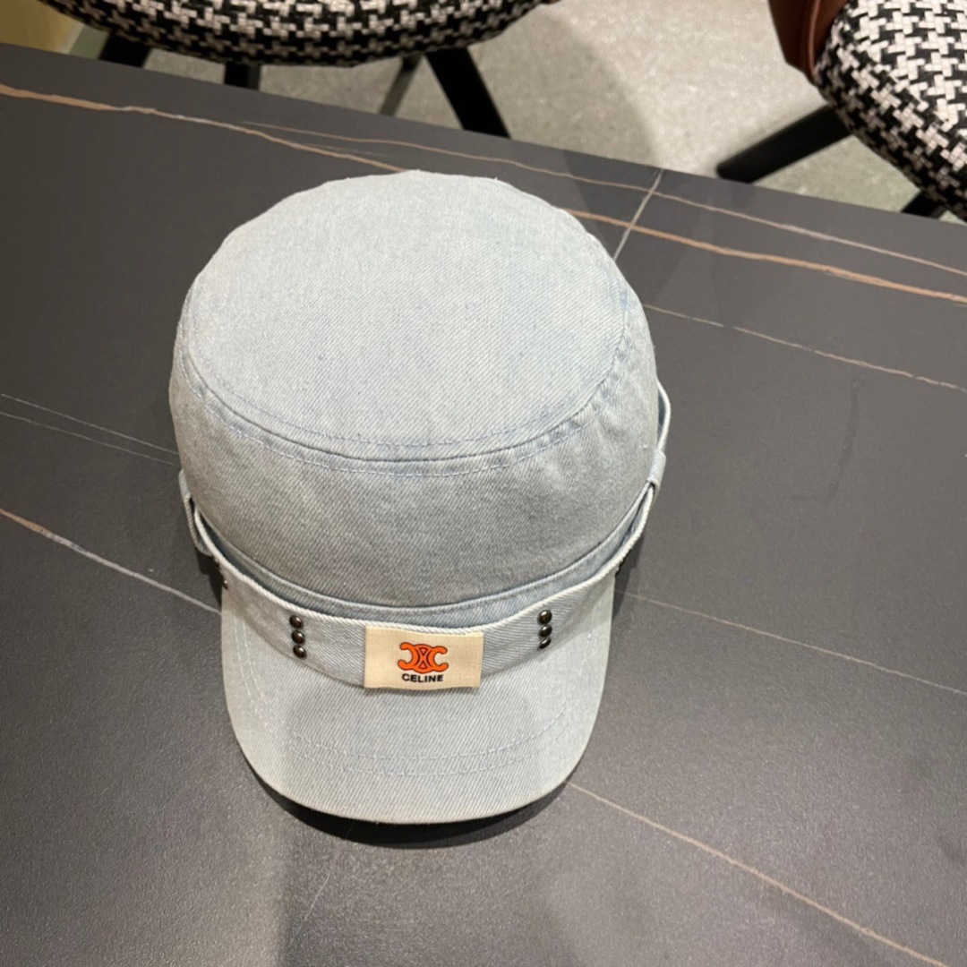 Celine Hat Duckbill Denim Beret Accessories