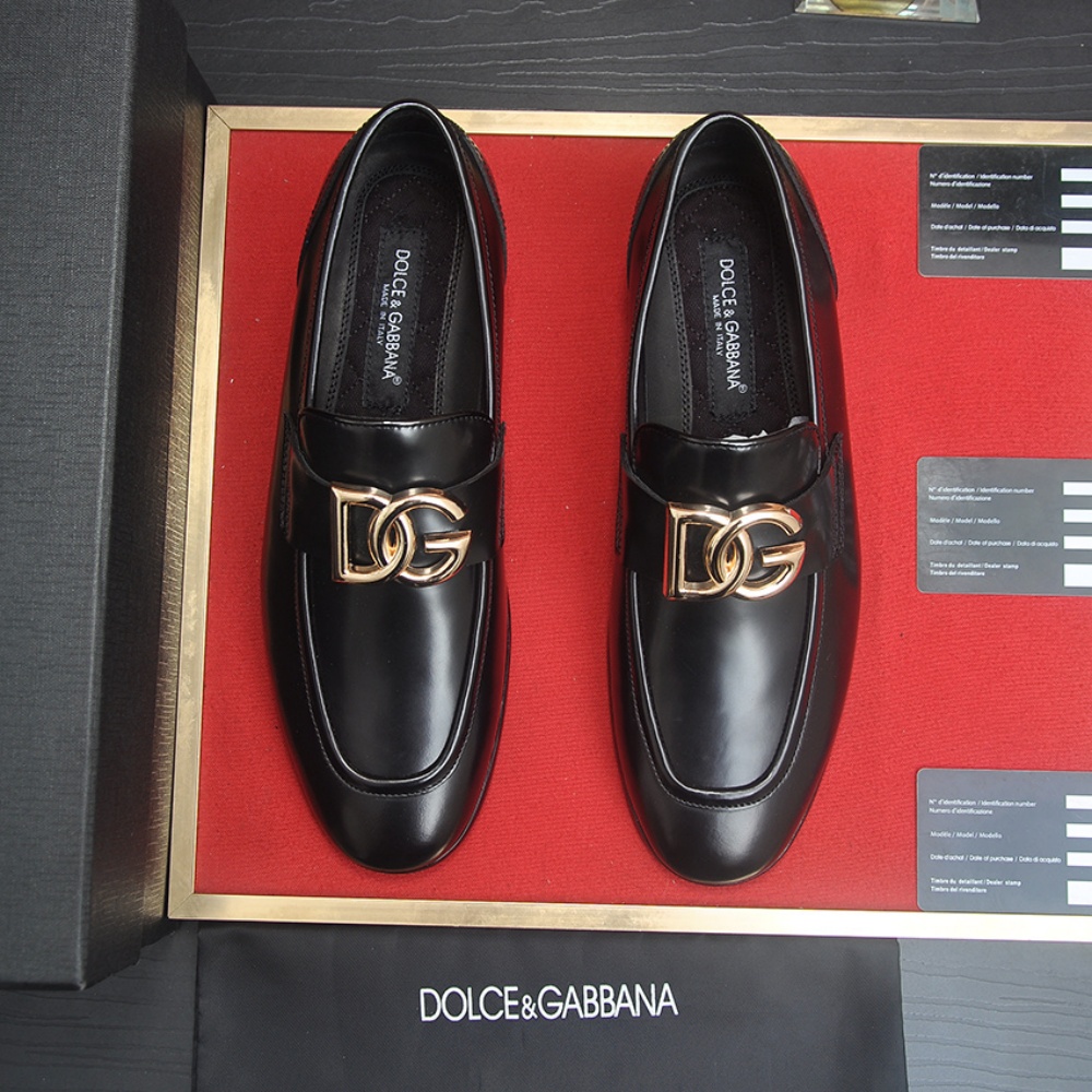 D&G Shoes Leather Shoes Imported Top-Grain Cowhide