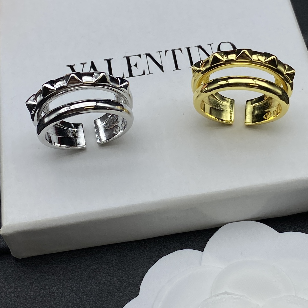 Valentino Jewelry Rings Rivet Adjustable Ring