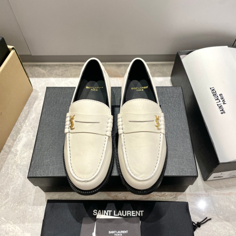Saint Laurent Shoes Loafers Cowhide
