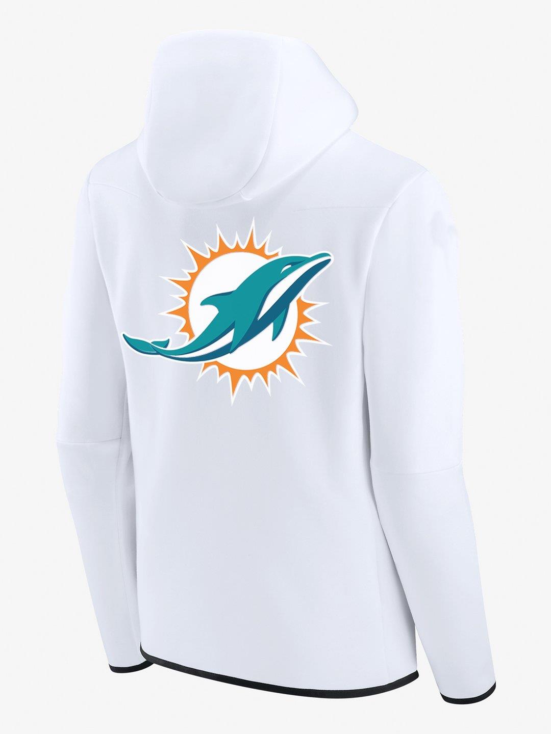 Miami Dolphins White Diamond Full-Zip Jacket-Miami Dolphins - fitnfan