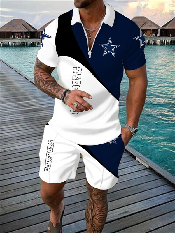 Dallas CowboysLimited Edition Polo Shirt And Shorts Two-Piece Suits - fitnfan
