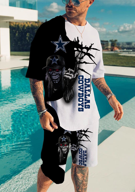 Dallas CowboysLimited Edition Top And Shorts Two-Piece Suits - fitnfan