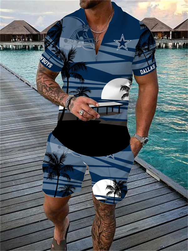 Dallas CowboysLimited Edition Polo Shirt And Shorts Two-Piece Suits - fitnfan