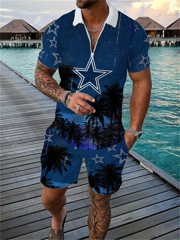Dallas CowboysLimited Edition Polo Shirt And Shorts Two-Piece Suits - fitnfan