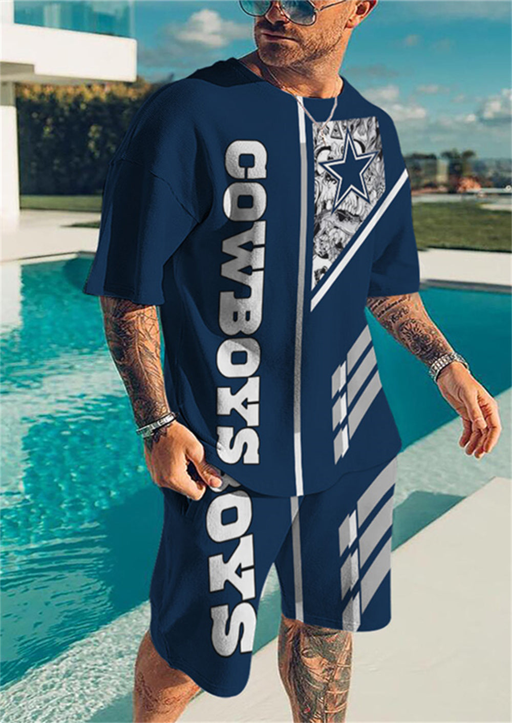 Dallas CowboysLimited Edition Top And Shorts Two-Piece Suits - fitnfan