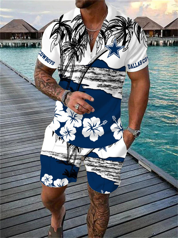 Dallas CowboysLimited Edition Polo Shirt And Shorts Two-Piece Suits - fitnfan