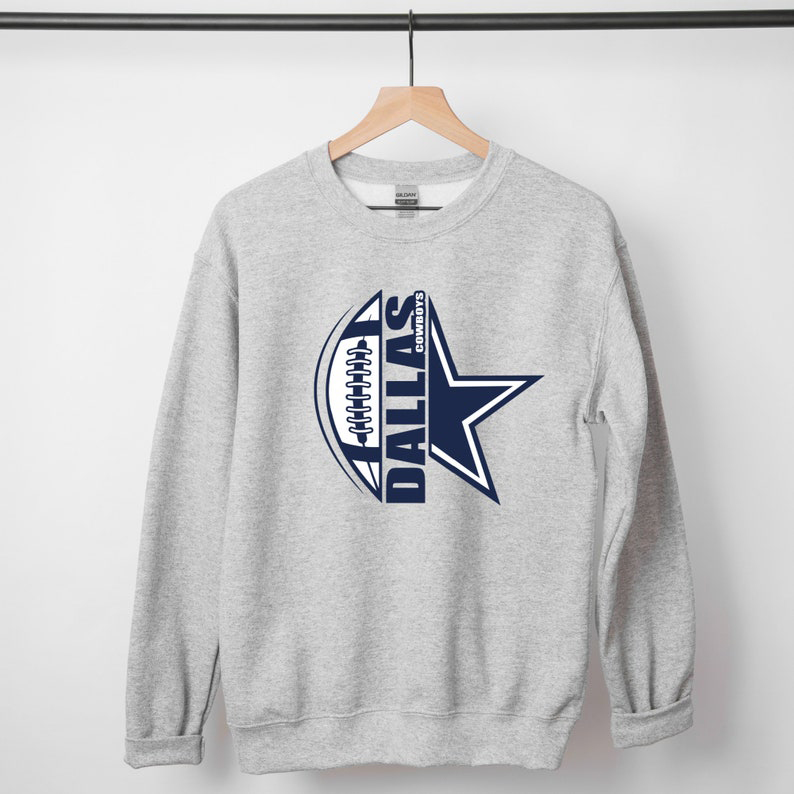 long sleeve printed Pullover-Dallas Cowboys - fitnfan