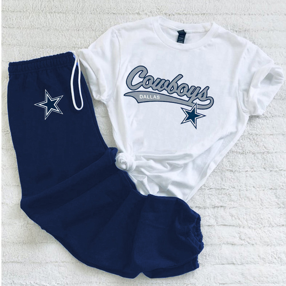Casual loose fashion printed suit-Dallas Cowboys - fitnfan