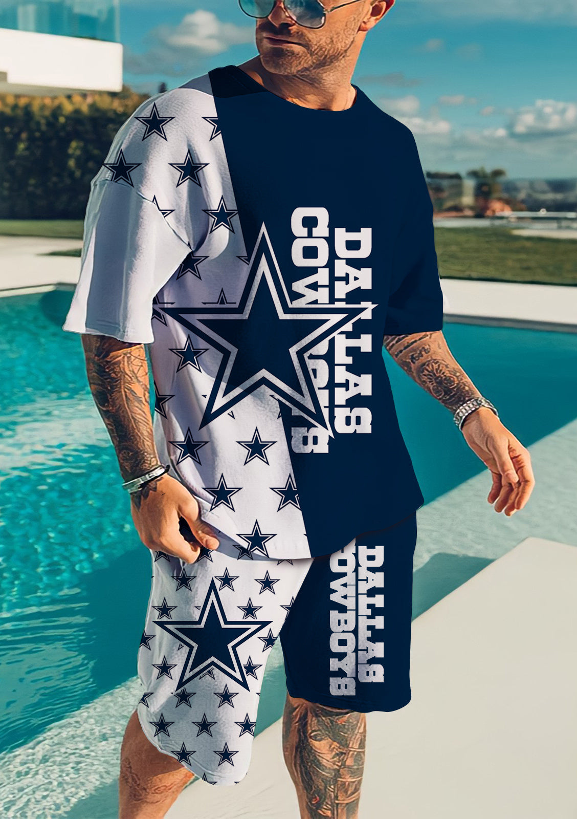 Dallas CowboysLimited Edition Top And Shorts Two-Piece Suits - fitnfan
