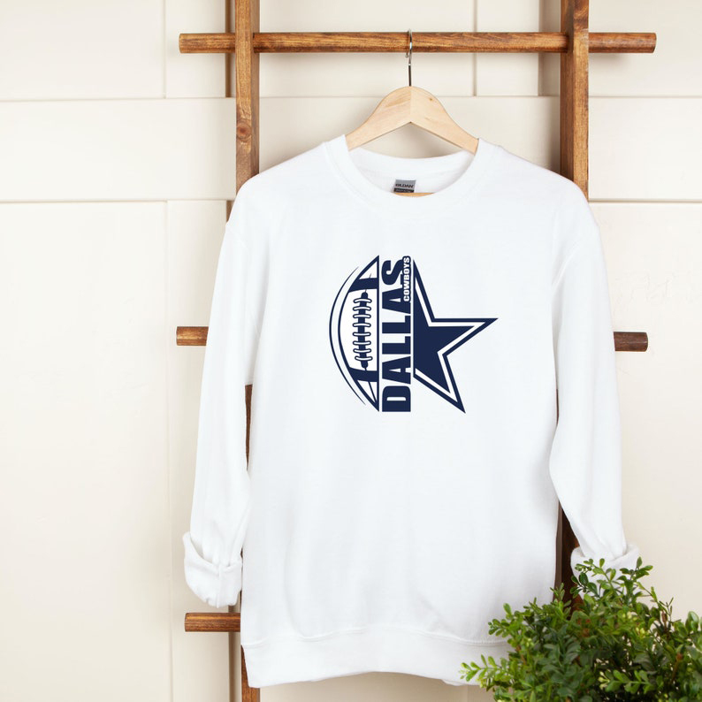 long sleeve printed Pullover-Dallas Cowboys - fitnfan