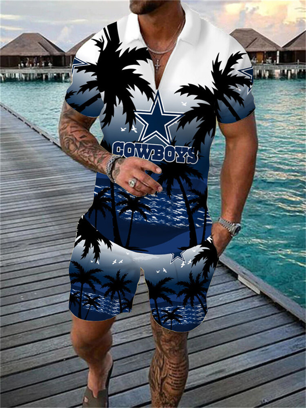 Dallas CowboysLimited Edition Polo Shirt And Shorts Two-Piece Suits - fitnfan