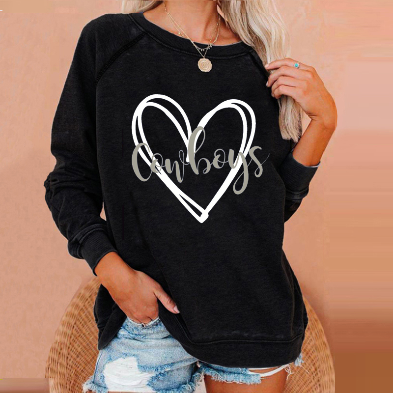 long sleeve printed Pullover-Dallas Cowboys - fitnfan