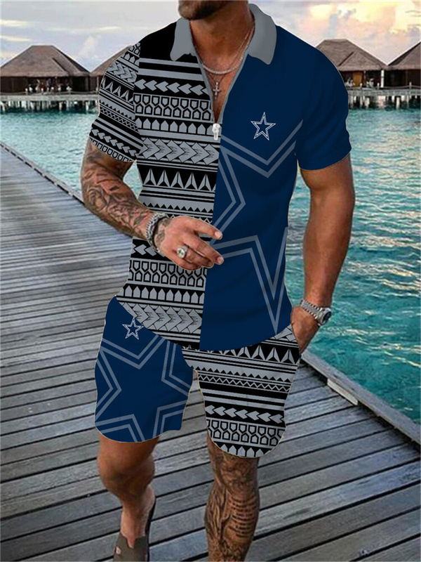 Dallas CowboysLimited Edition Polo Shirt And Shorts Two-Piece Suits - fitnfan
