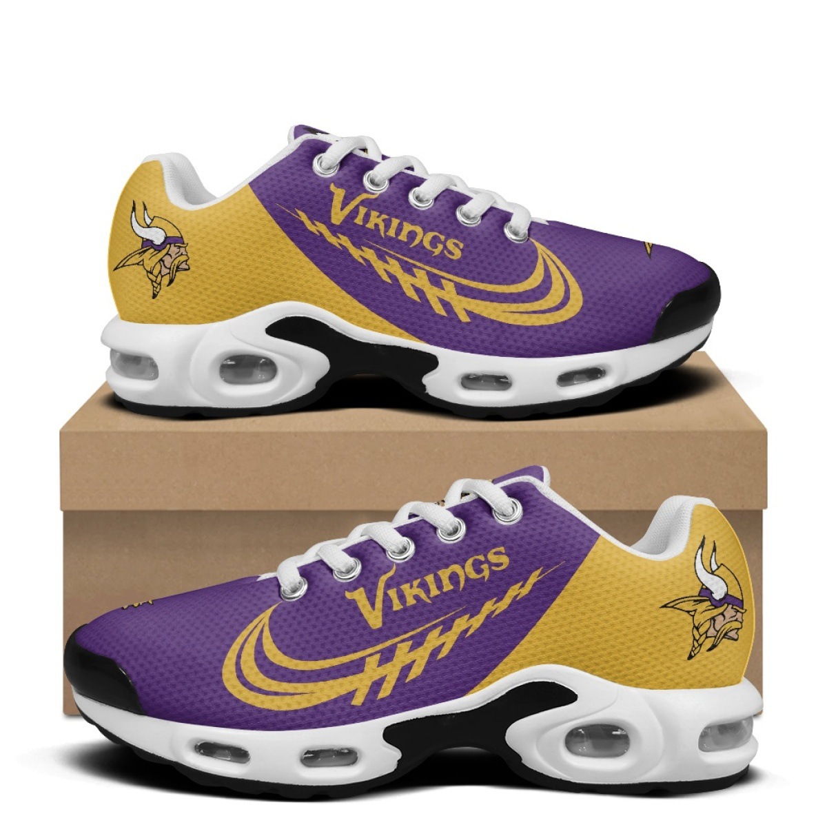 Women’s Casual Sneakers-Minnesota Vikings - fitnfan