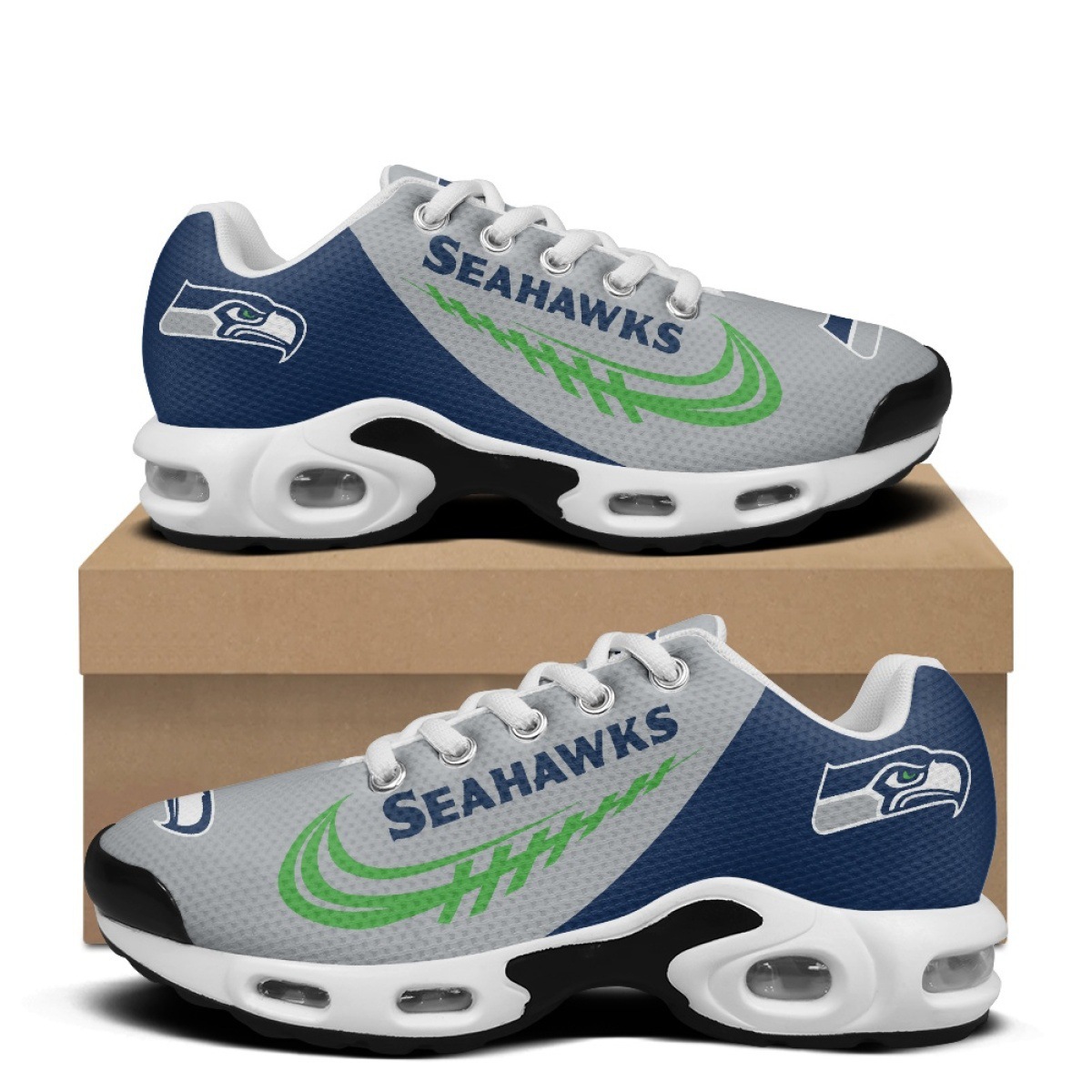 Women’s Casual Sneakers-Seattle Seahawks - fitnfan