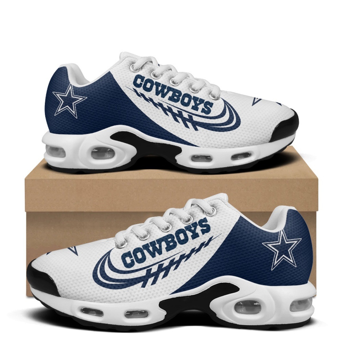 Women’s Casual Sneakers-Dallas Cowboys - fitnfan