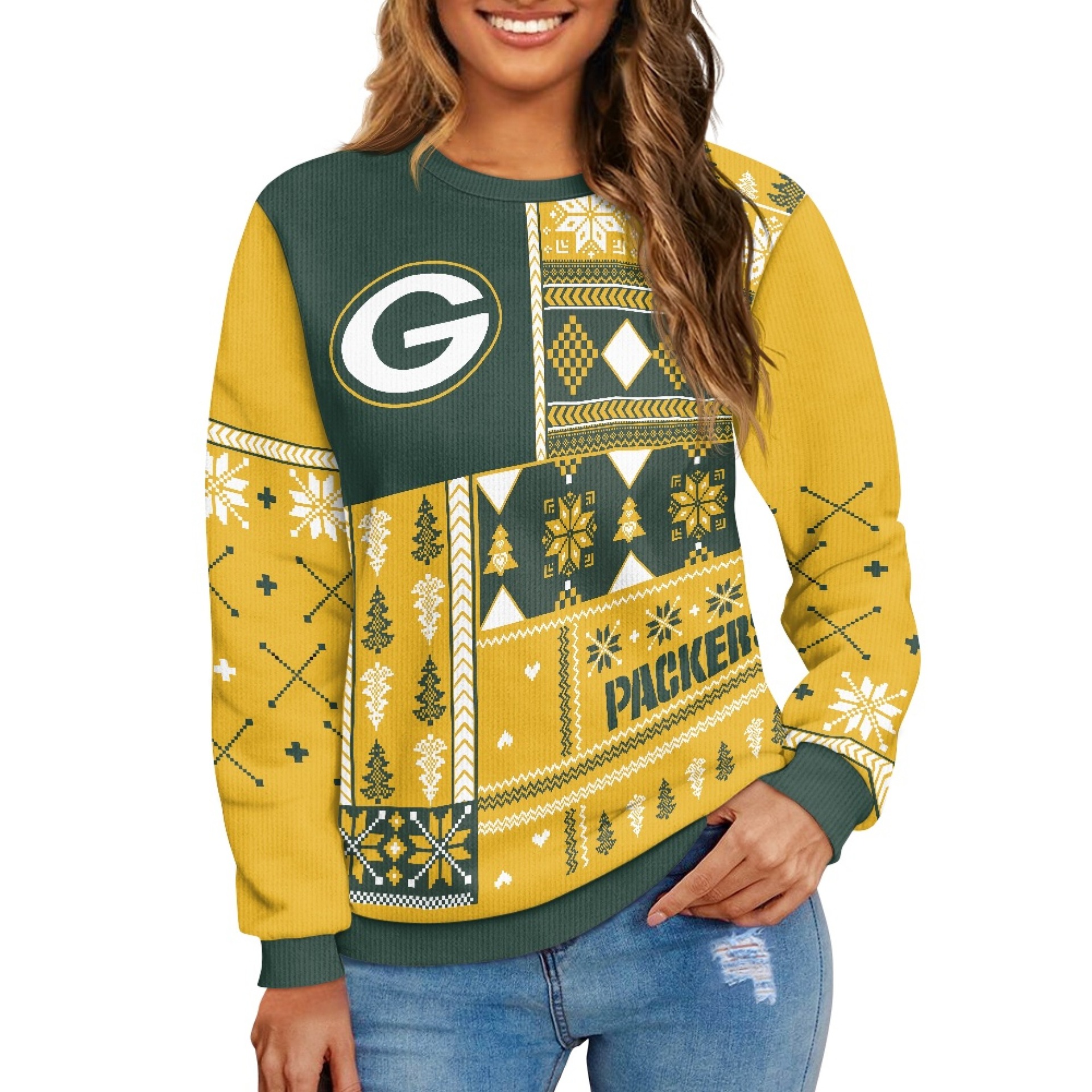 Women's Fashion Sweater-Green Bay Packers - fitnfan