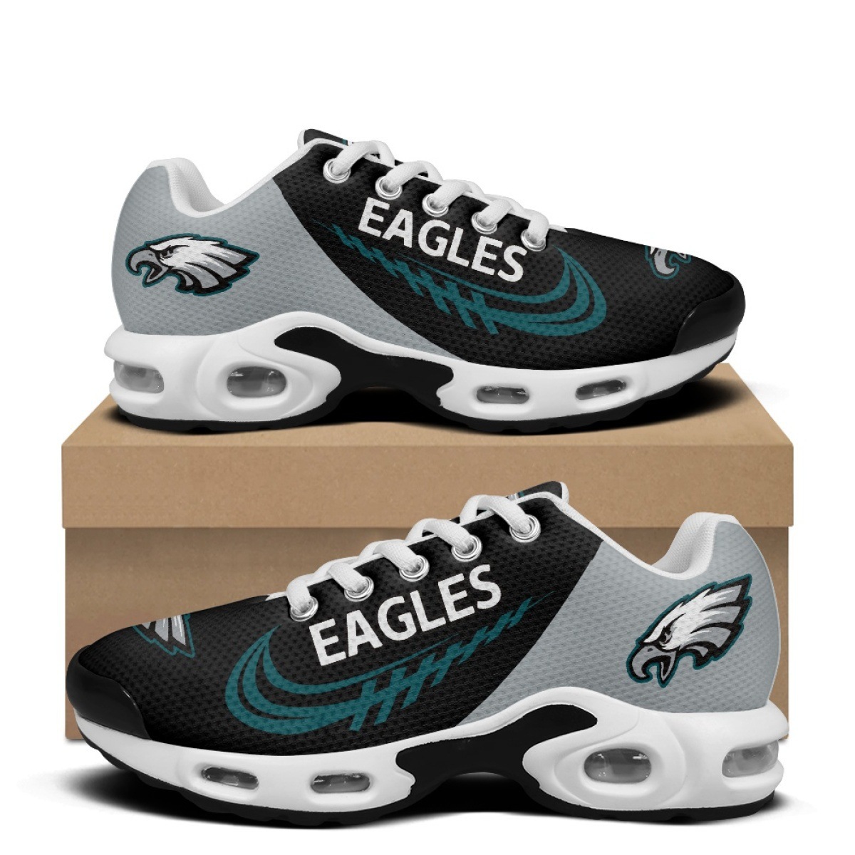 Women’s Casual Sneakers-Philadelphia Eagles - fitnfan