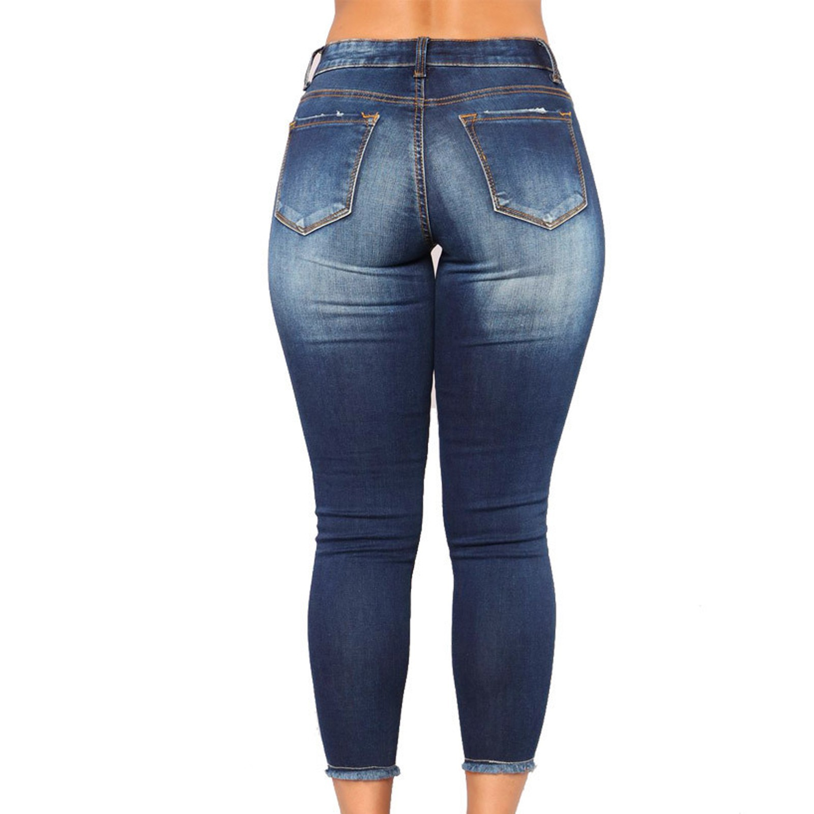 Casual fashion perforated printed jeans-Dallas Cowboys - fitnfan
