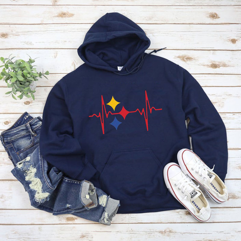 Fashion printed long sleeved Hoodie-Pittsburgh Steelers - fitnfan