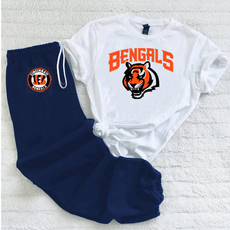 Casual loose fashion printed suit-Cincinnati Bengals - fitnfan