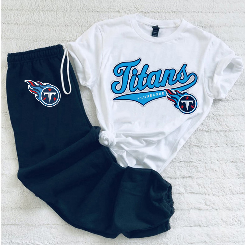 Casual loose fashion printed suit-Tennessee Titans - fitnfan