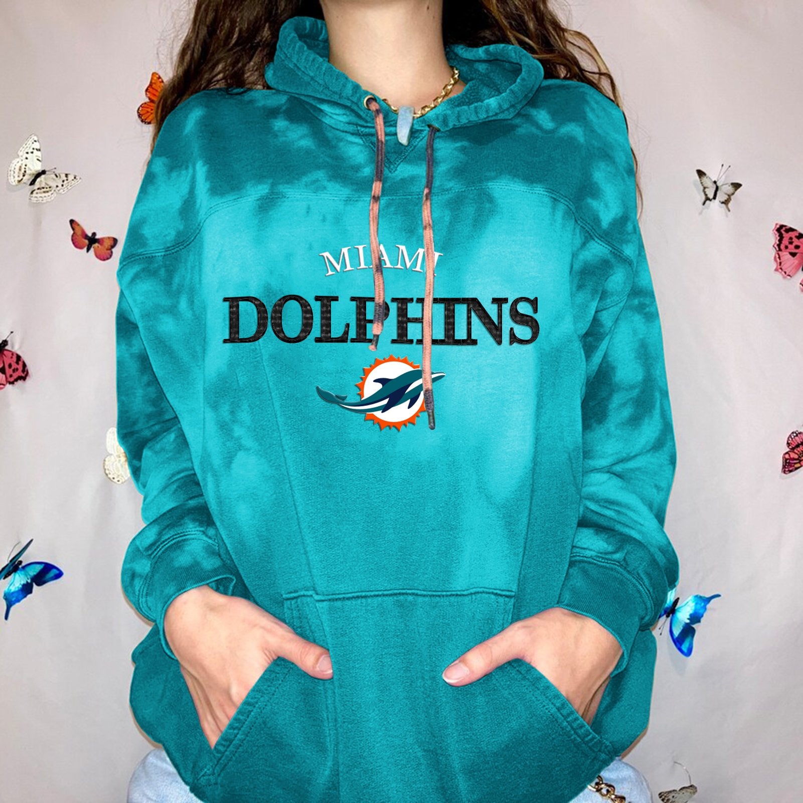 Miami Dolphins Women Printed  Hoodie-Miami Dolphins - fitnfan