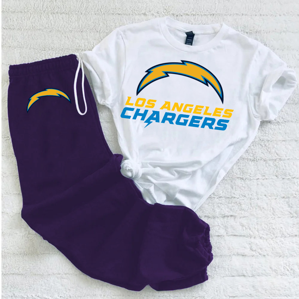 Two-piece Casual printed pants suit-Los Angeles Rams - fitnfan