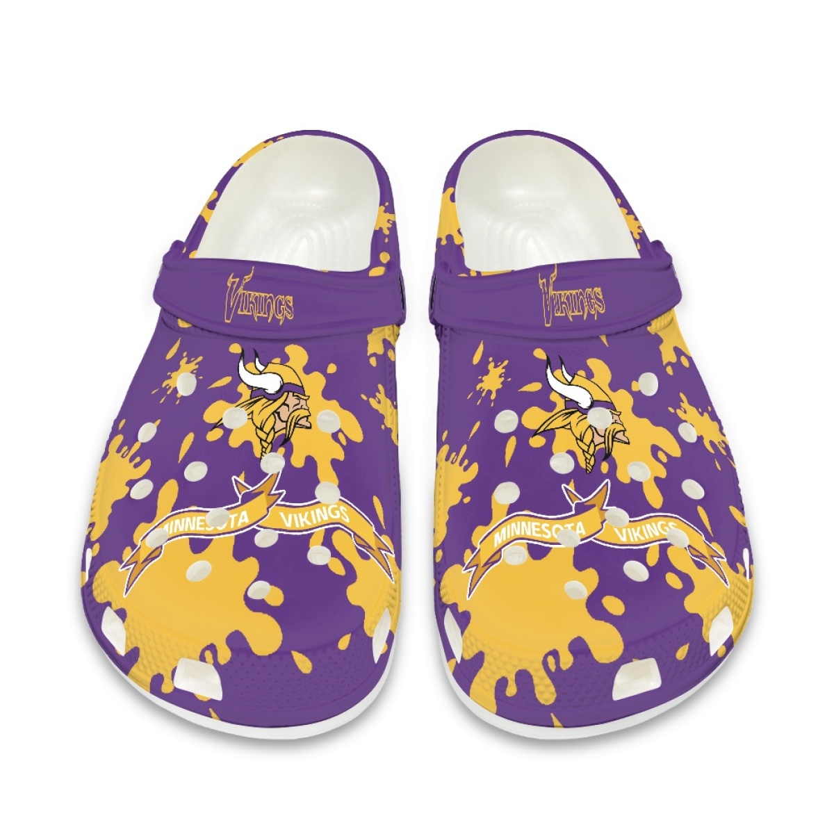 Crocs/beach shoes-Minnesota Vikings - fitnfan